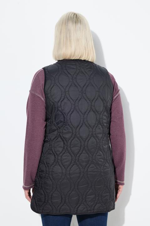 Actual product image Ulla Popken HYPRAR Ogee Quilted Vest (58)