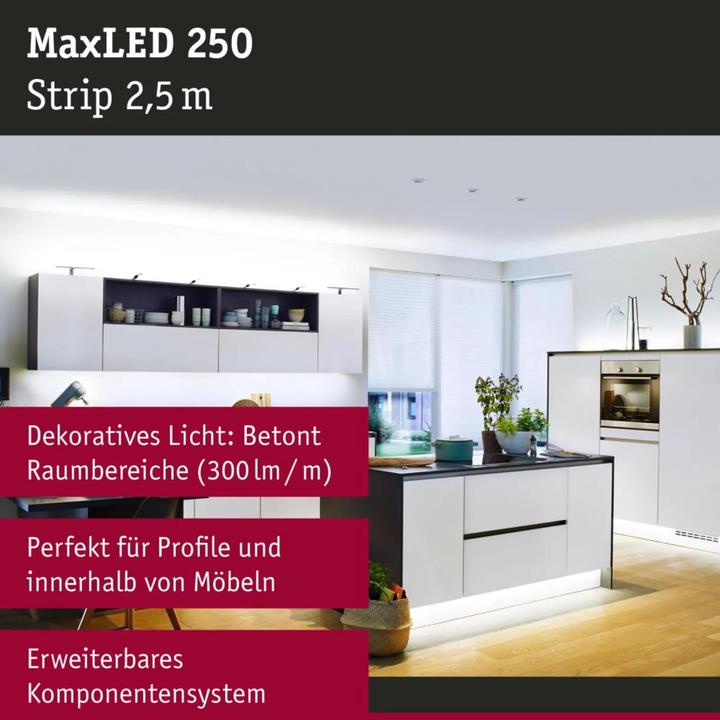 Image du produit Paulmann MaxLED 250 Stripe (Lumière du jour, 250 cm, Intérieur)