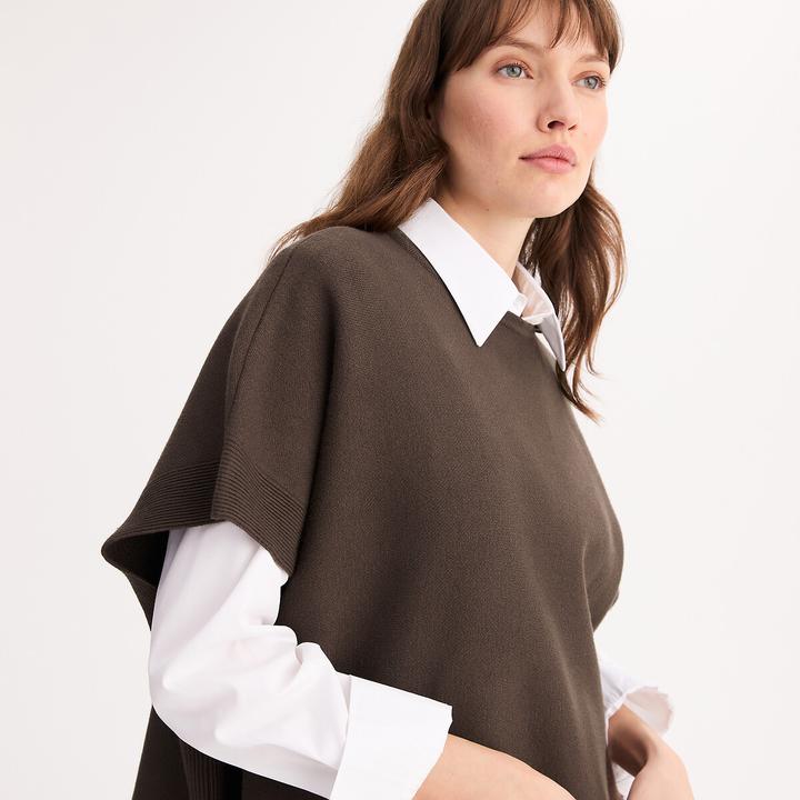 Produktbild Anne Weyburn Poncho mit rundem Ausschnitt (42)