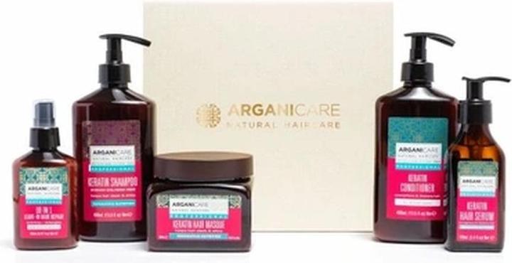 Image du produit Arganicare Keratin Christmas Set 2024 5 Treatments - Hair Care (Kit de soins capillaires)