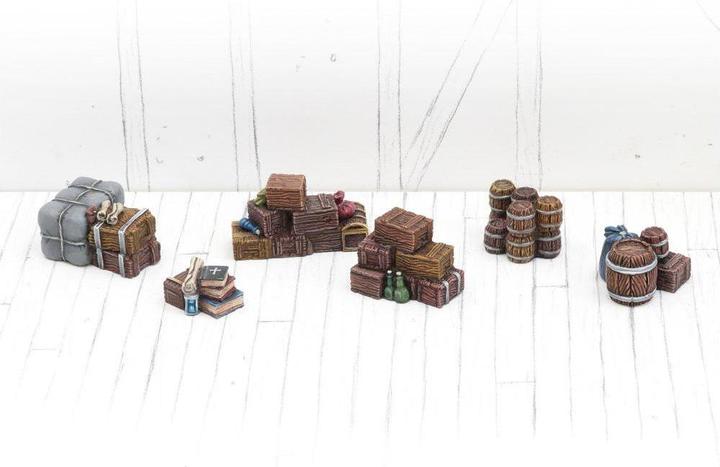Immagine prodotto Tabletop-Art Accessori Scatole e barili impilati - Set 2 6 pezzi