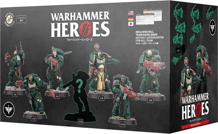 Actual product image Games Workshop Warhammer Heroes Miniatures Dark Angels Display (8) (Plastic)