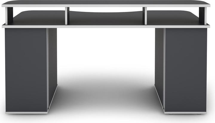 Produktbild Homexperts FLYNN Schreibtisch Breite 160 cm, anthrazit mit weisser Kante