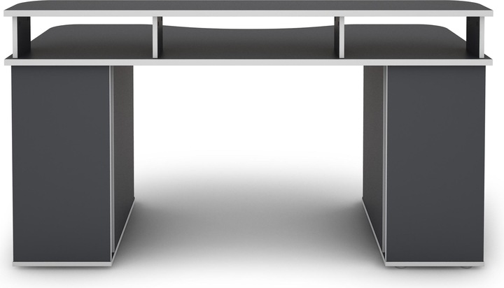 Produktbild Homexperts FLYNN Schreibtisch Breite 160 cm, anthrazit mit weisser Kante