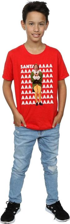 Immagine prodotto Elf Buddy Santa Scream Maglietta Ragazzi (152, 158)