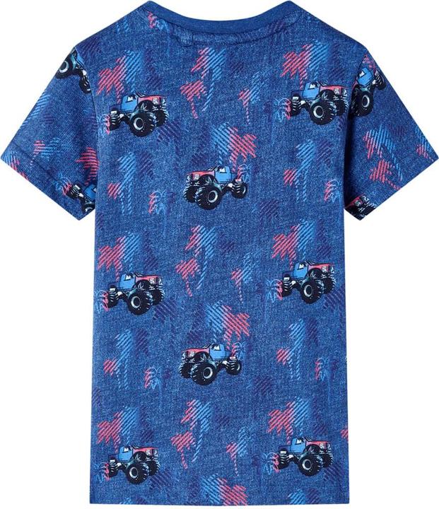 Immagine prodotto vidaXL Maglietta da bambino blu scuro melange 92,Materiale: 100 (92)