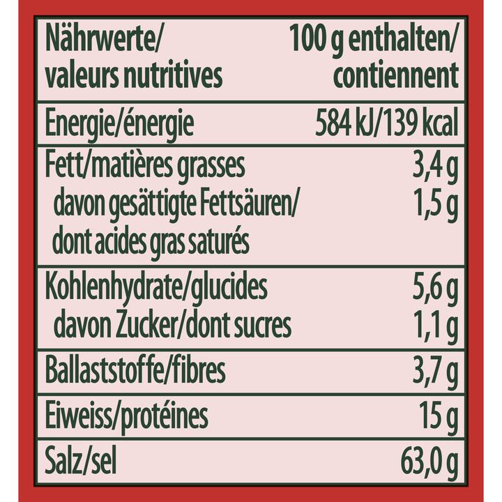 Valeurs nutritives et ingrédients Knorr Aromat (116 g)