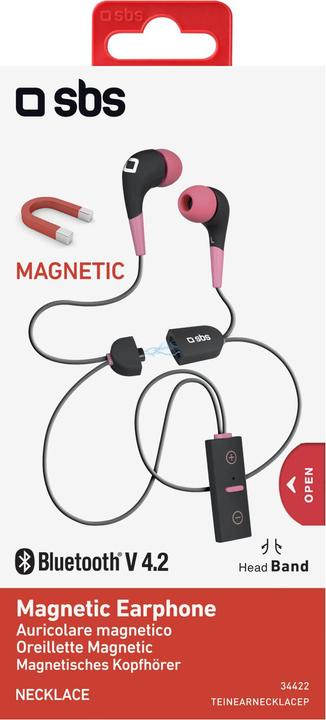 Image du produit SBS Oreillette Bluetooth intra-auriculaire avec fermeture magnétique (2 h)