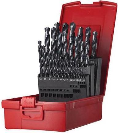 Actual product image Dormer Twist drill set A190 DIN 338 type N nominal-Ø 1-13x0,5 mm HSS 29 pieces plastic case (1-13mm)
