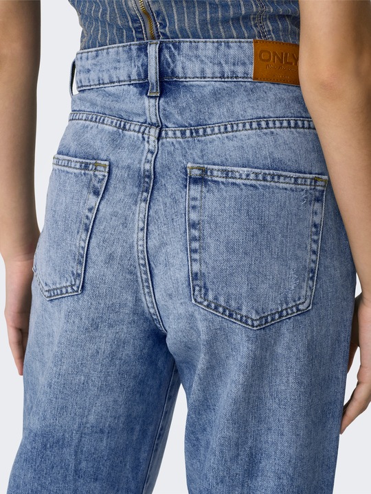 Image du produit Only Coupe large Taille haute Ourlet ouvert Jeans Coupe large jeans (W28/L30)