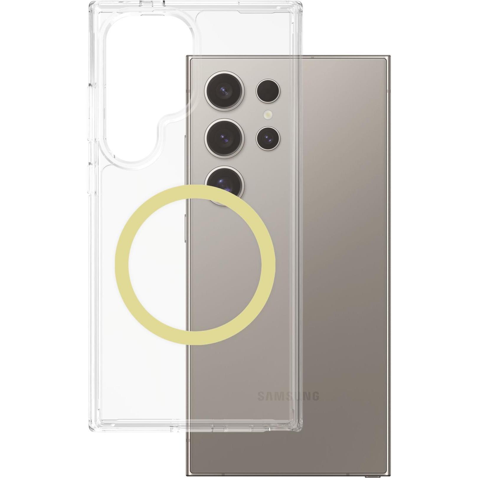PanzerGlass CARE by  Flagship Case Transparent Urban Combat m. Chardonnay Qi Compatible Samsung Gal (Samsung Galaxy S25 ...