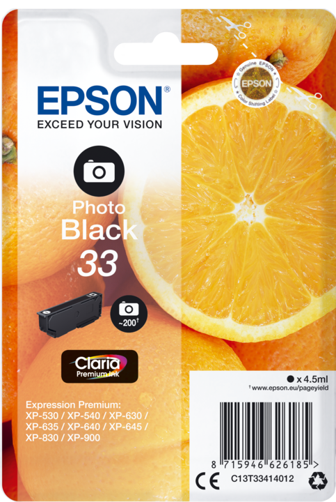 Epson 33 Claria Premium (PBK)