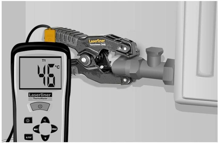 Actual product image Laserliner Temperature probe K type with heat resistant handles