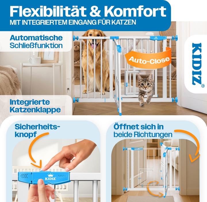 Produktbild Kesser Türschutzgitter Blau 74-87cm (74 - 87 cm)