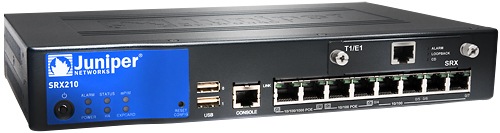 Actual product image Juniper SRX210HE2 switch (8 Ports)
