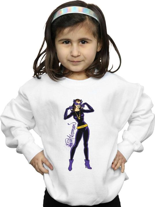 Image du produit - Sweat CATWOMAN HAPPY POSE - Fille (152, 158)