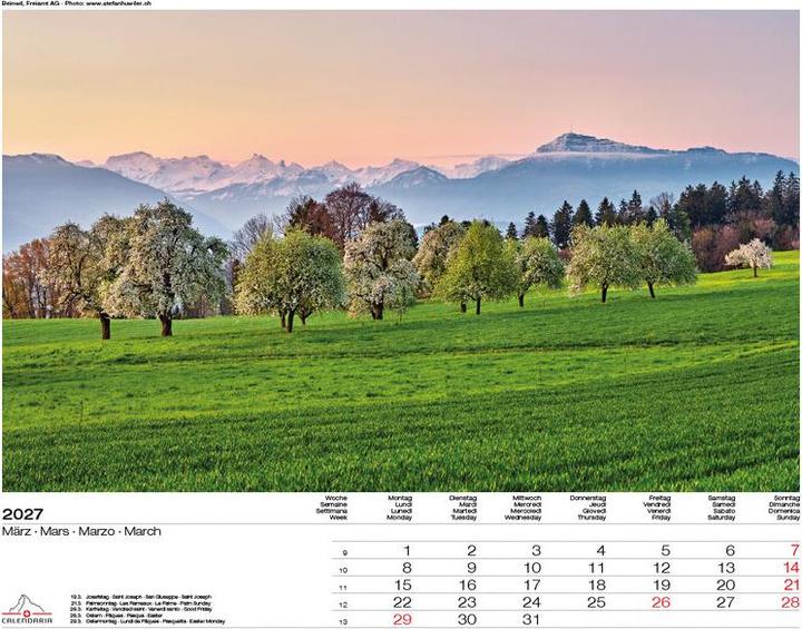 Actual product image Swiss Panorama 2027 (40 x 31)