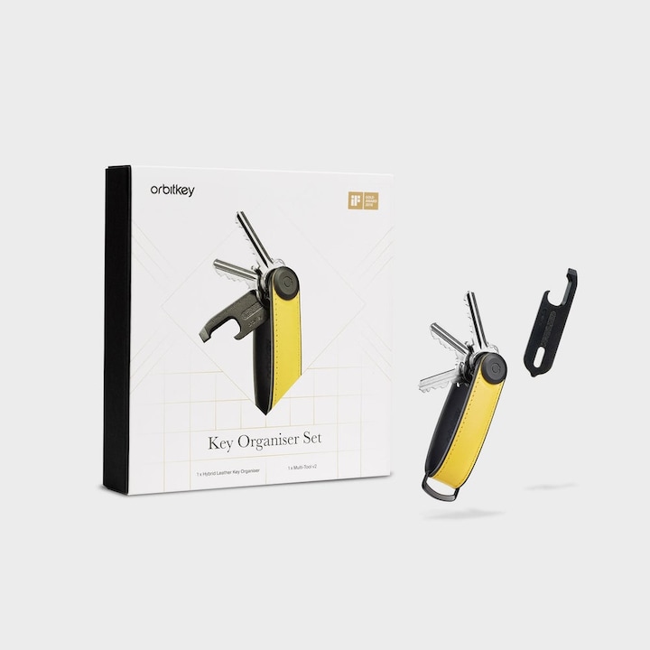 Actual product image Orbitkey Key Organiser Hybrid Leather Multi-Tool v2 Set