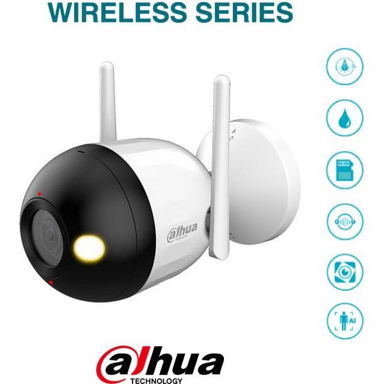 Thumbnail - Dahua NET CAMERA 4MP IR BULLET WIFI/F4C-PV 2.8MM (2560 x 1440 Pixels), Netzwerkkamera, Weiss