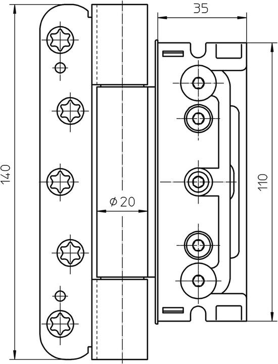 Immagine prodotto Simonswerk Cerniere per porte d'ingresso BAKA Protect 4010 3D e 3D FD