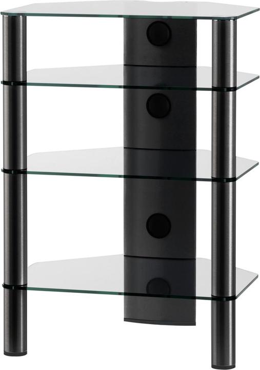 Clear glass - Black