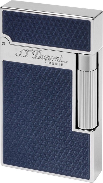 Produktbild S.T. Dupont Ligne 2 Fire Head Guilloche - Blue Lacquer & Palladium (016252)
