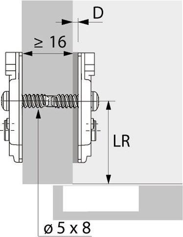 Produktbild Hettich Kreuzmontageplatten Sensys/Intermat 8099, Eck- und Mittelwandm (50 Stk.)
