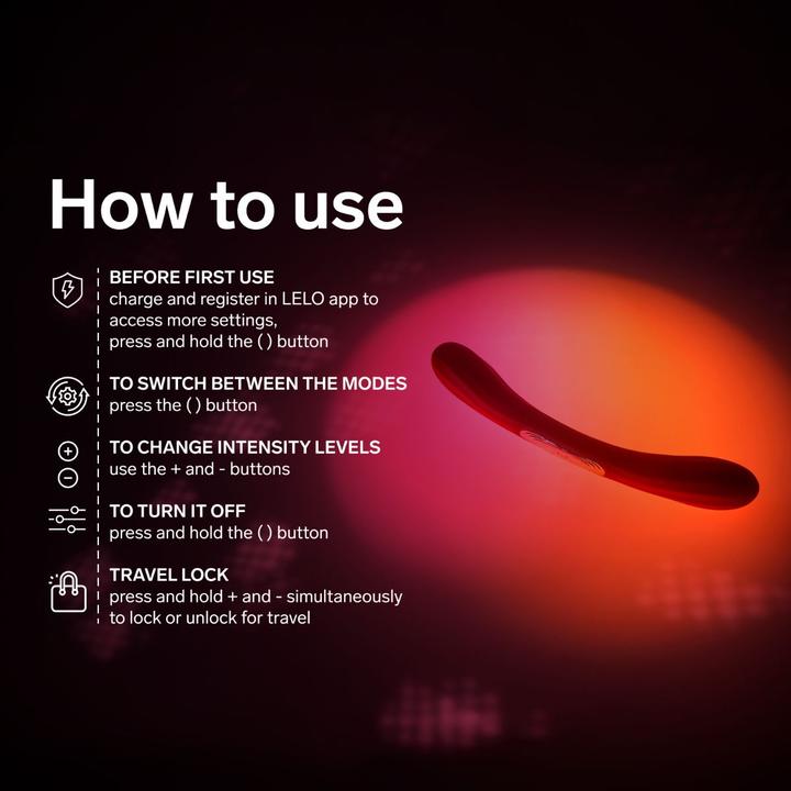 Image du produit LELO - Boomerang Doppelender Vibrator Korallenrot