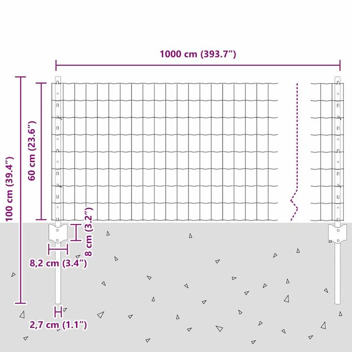 Produktbild vidaXL Euro-Zaun