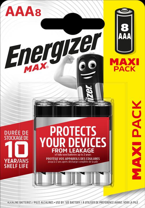 Immagine prodotto Energizer Max Alcalino (8 pz., AAA)