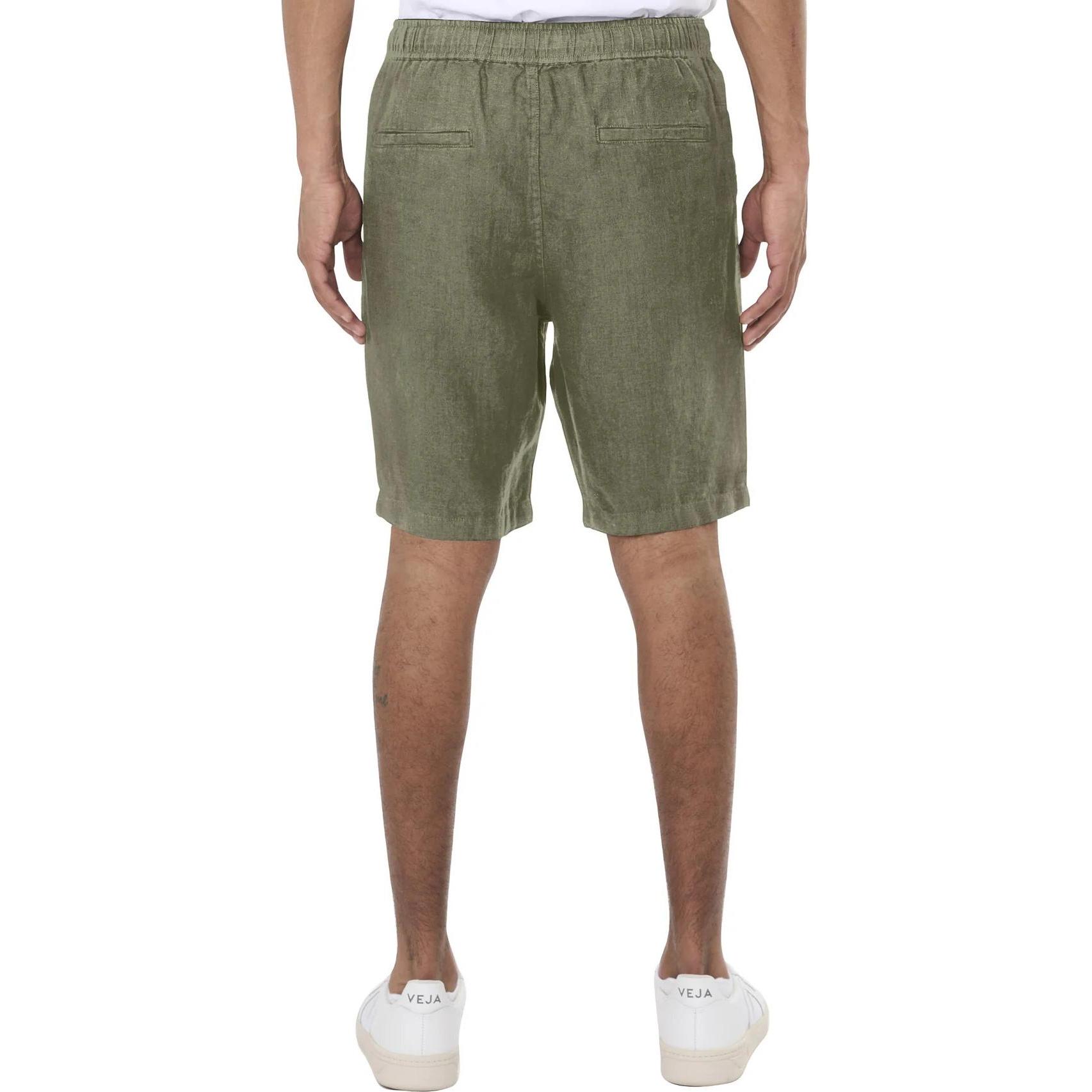 Thumbnail - Knowledge Cotton Apparel, Herren, Shorts, Leinenshorts Loose Fit, Grün, (M)