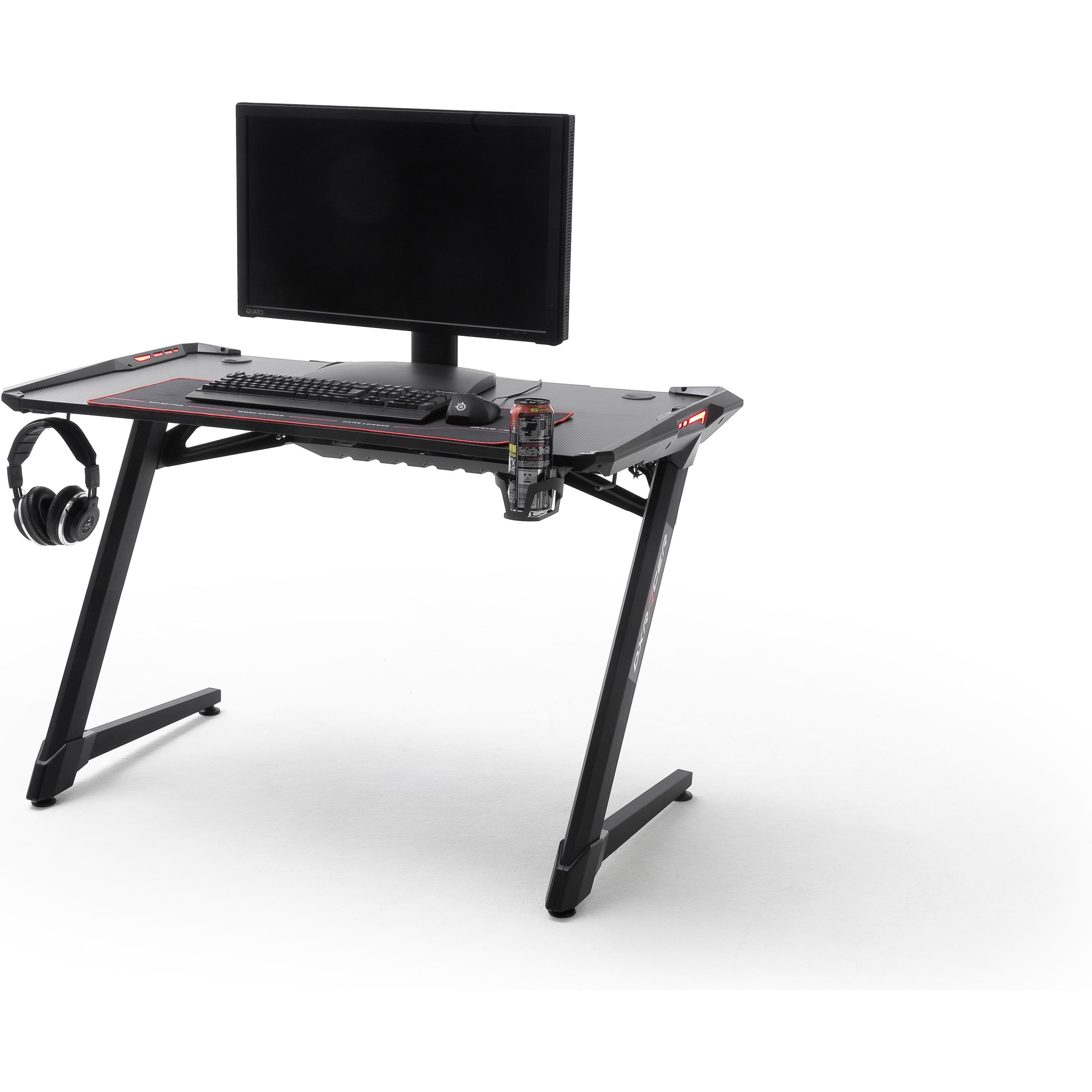 McRacing Gaming Desk 1, Gaming Tisch, Schwarz