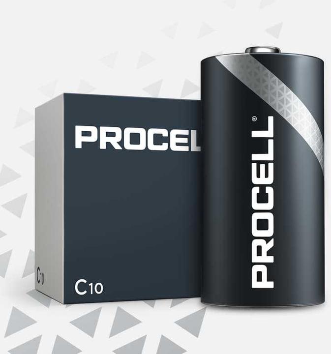 Duracell procell industrial (10 pcs, C, 8100 mAh)