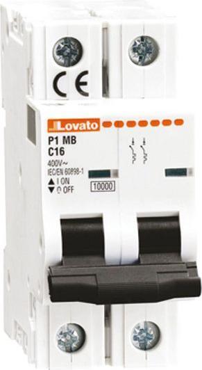 Produktbild Lovato Miniature Circuit Breaker 2p Curve B 2a