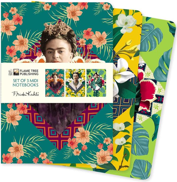Immagine prodotto Set di 3 taccuini midi Frida Kahlo (A5, Copertina rigida)