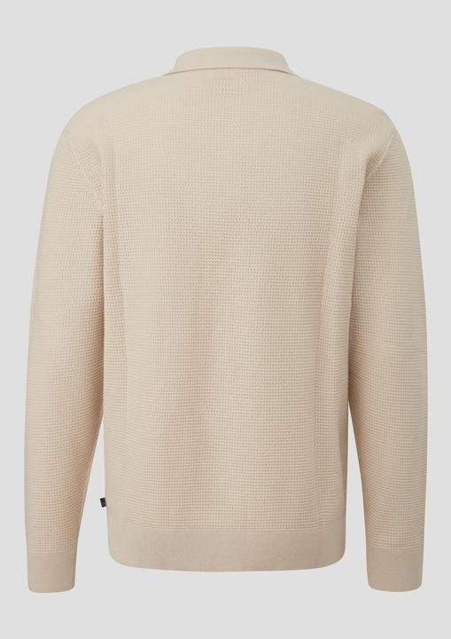 Produktbild s.Oliver Strickpullover Strickpullover mit Polokragen (XS)