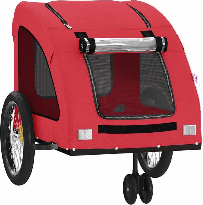 Produktbild VidaXL Fahrradanhänger Hunde Oxford-Gewebe und Eisen