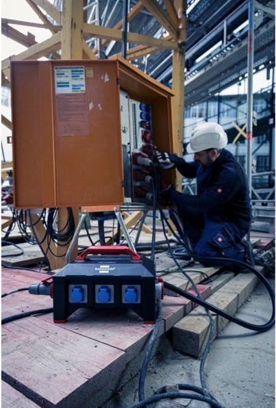 Actual product image Brennenstuhl Professional site power supply BS V 5-63A FI type B (9 x, CEE 7/3, CEE)