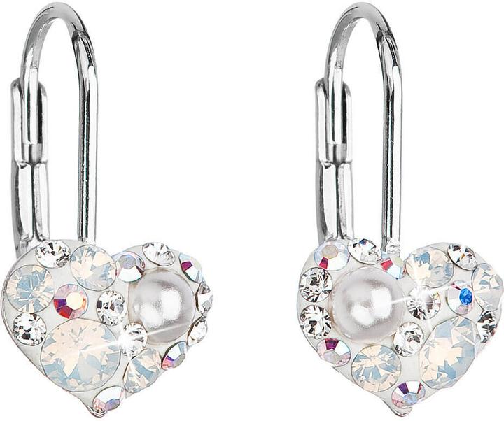 Immagine prodotto Evolution Group Orecchini a cuore con Swarovski 31125.9 bianco (L)