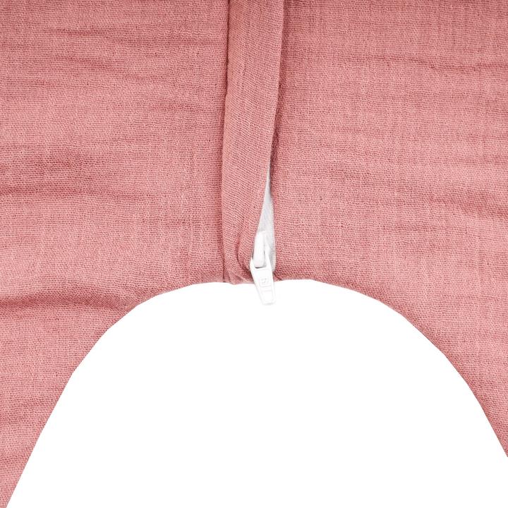 Actual product image Julius Zöllner Jumper muslin sleeping bag, Dusty Rose (92 cm)