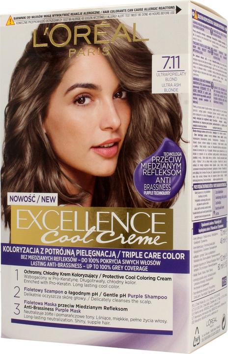Produktbild L'Oréal Paris L'Oreal Excellence Cool Creme Hair Dye 7.11 Ultrahond (7.11 Ultrahond)