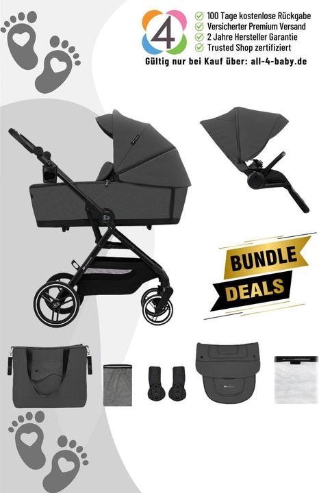 Produktbild KinderKraft Kinderwagen YOXI 2in1 Moonlight Grey