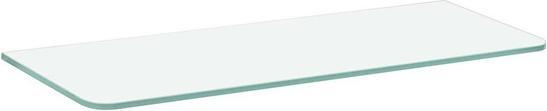 Actual product image Dolle Standard glass shelf W 600 x D 200 x H 8 mm, satinised (60 x 20 x 1 cm)