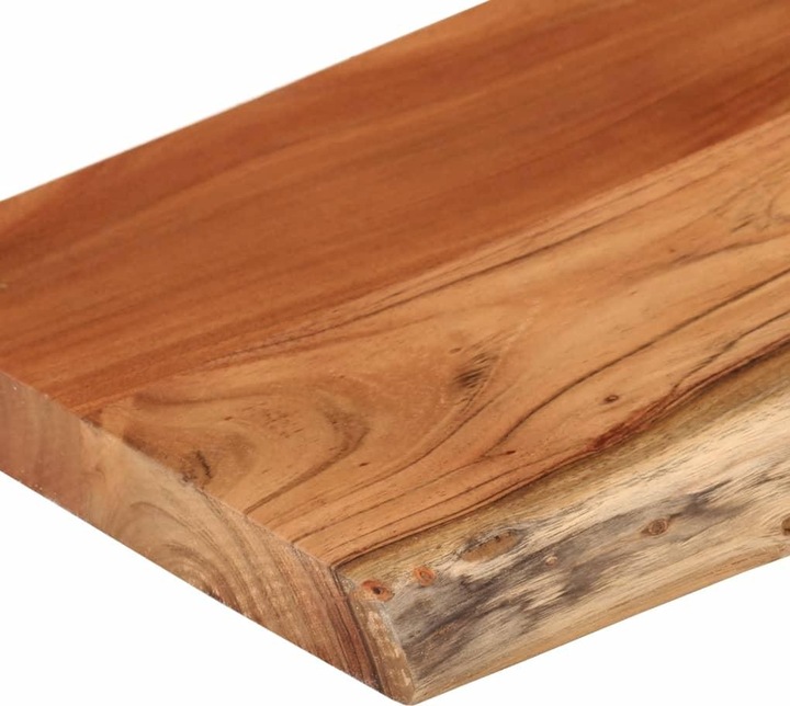 Image du produit VidaXL Étagère murale Rectangulaire Bord d'arbre Étagère suspendue Bureau Étagère en bois massif Acacia