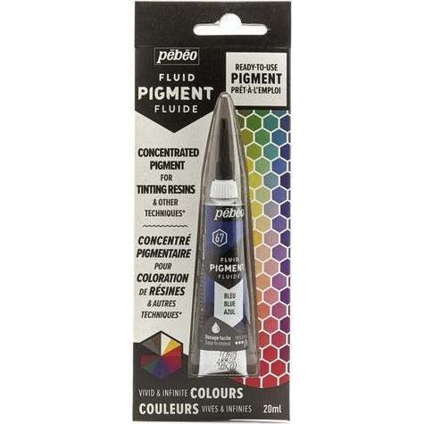 Pebeo, Künstlerfarbe + Bastelfarbe, Fluid Pigment (Blau, 20 ml)
