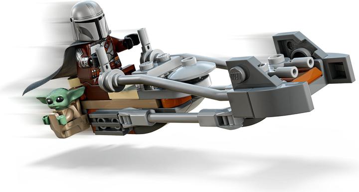 Produktbild LEGO Der Mandalorianer und Grogu auf ihrem Speeder Bike (75436, LEGO Star Wars)