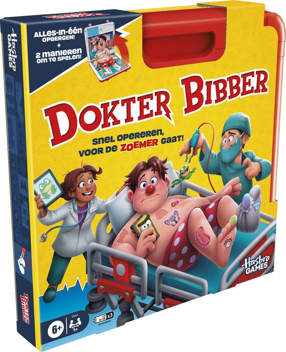 Produktbild Hasbro Doctor Bibber, electronic board game with all-in-one carrying case (Niederländisch)