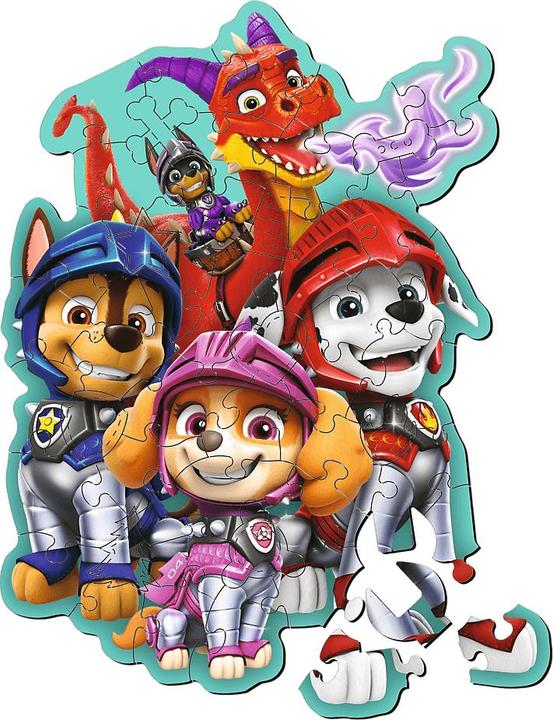 Actual product image Trefl Wooden Puzzle Junior 50 - Paw Patrol (50 pieces)