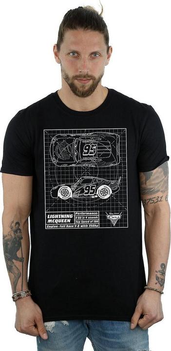 Produktbild Cars Lightning McQueen Blueprint TShirt aus Baumwolle (3XL)