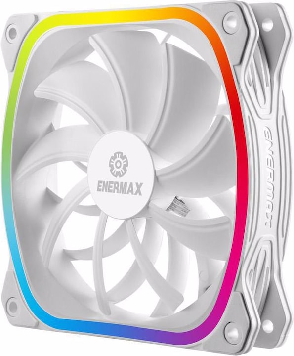 Enermax PC Fan SquA RGB Single white (120 mm, 1 x)